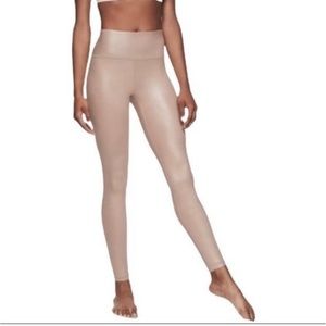 Athleta Elation Shimmer Legging in Powervita Pink Tights Size XS